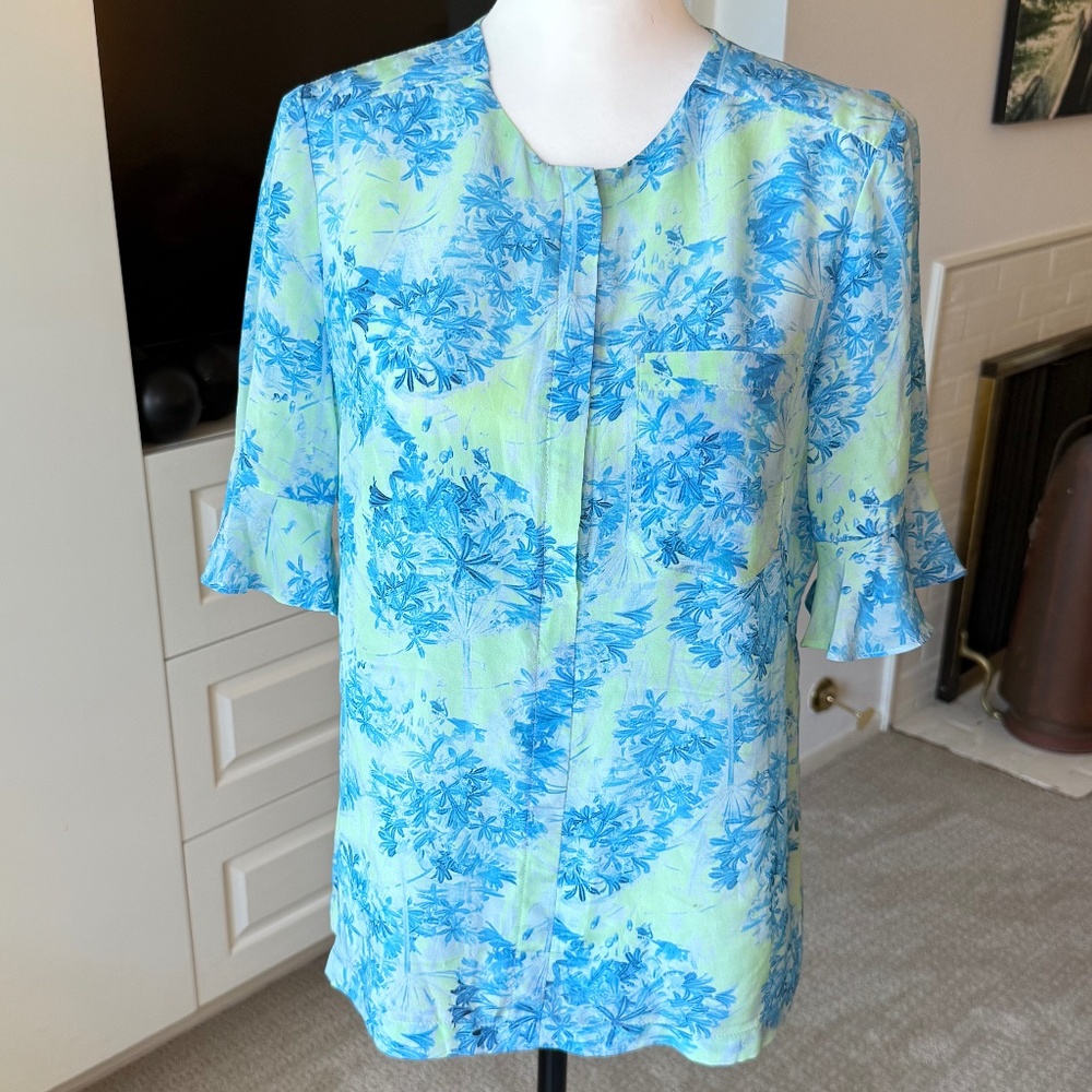 Nanette Lepore Silk Floral 2 Piece Set Summer Chic! - Picture 8 of 12